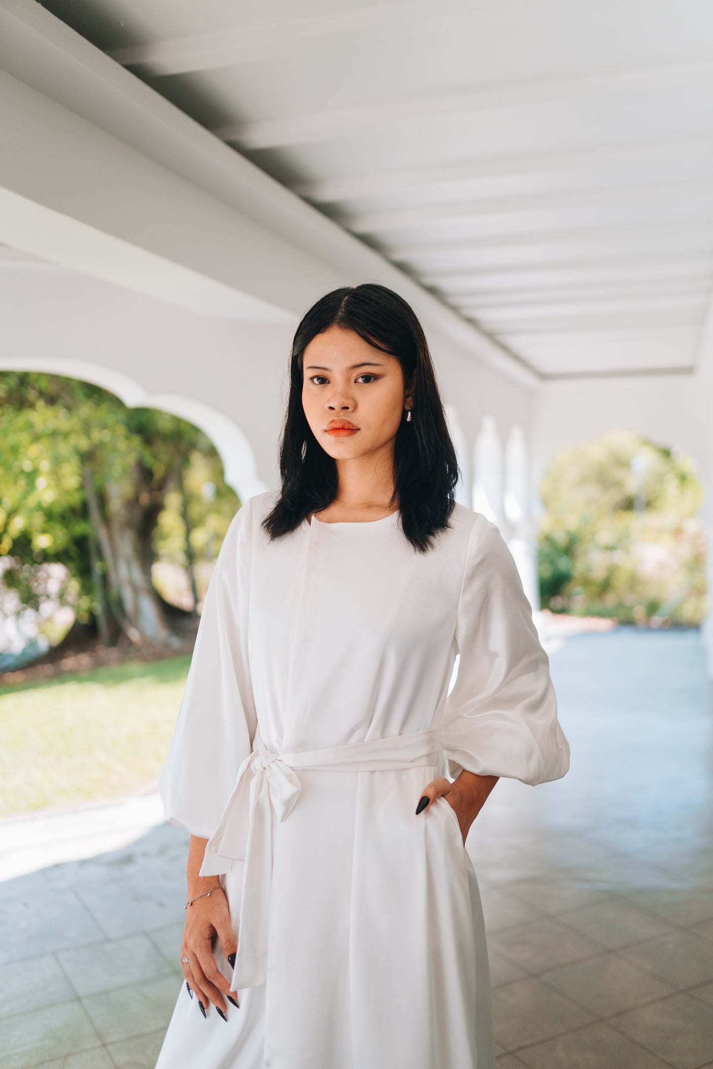 Bloom Dress in White