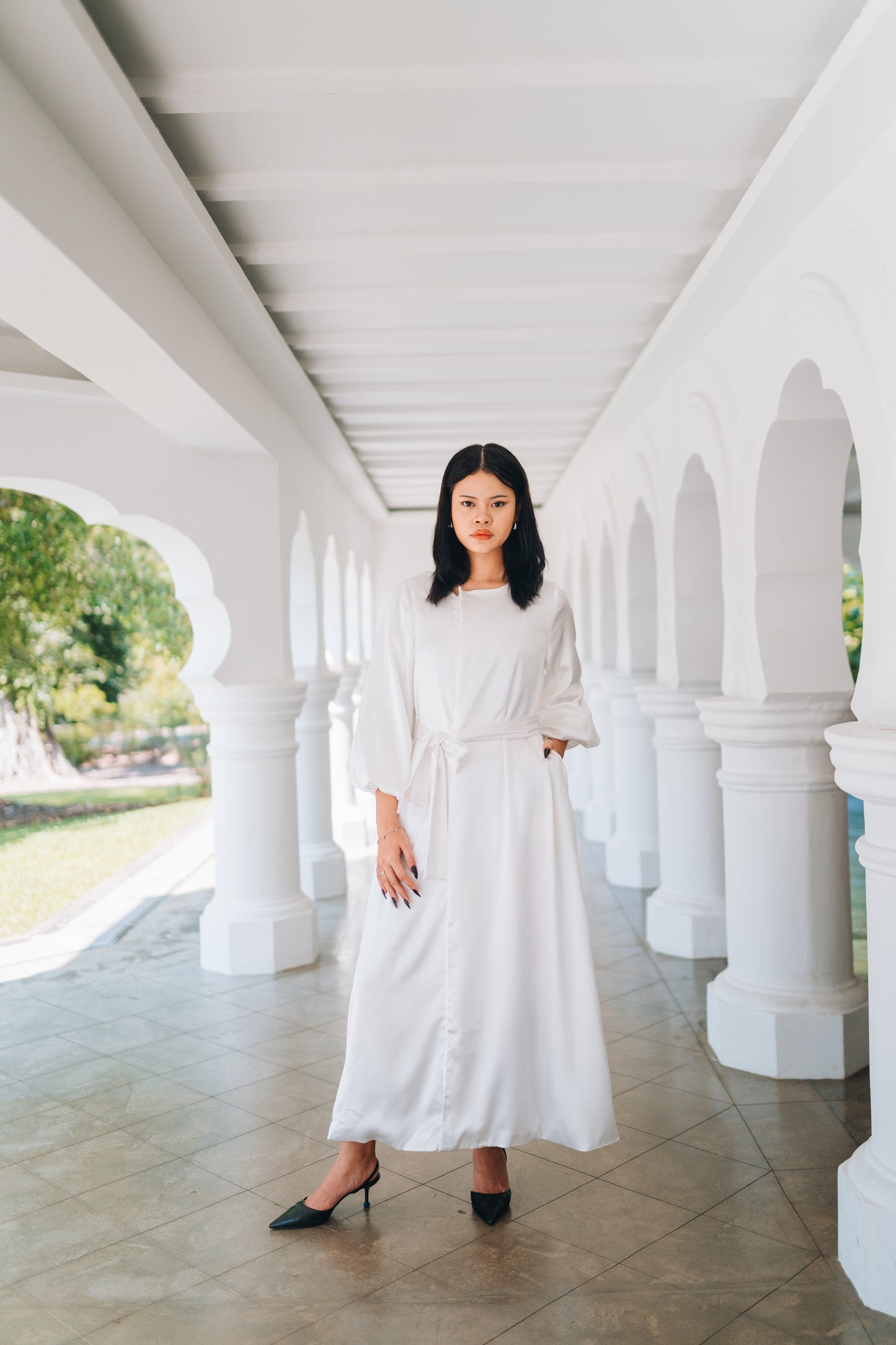 Bloom Dress in White