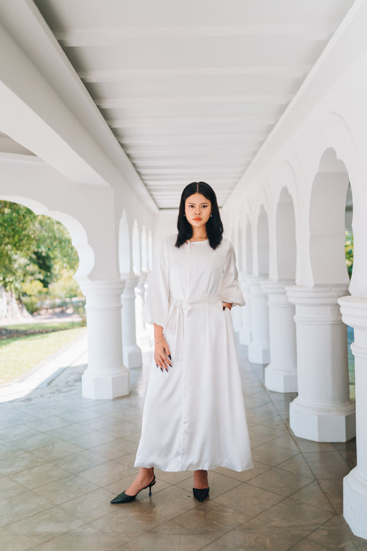 Bloom Dress in White